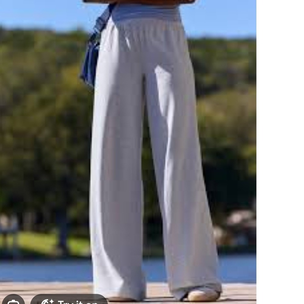 OFFLINE by Aerie Women XS Gray Wide Leg Sweatpants Modal Blend Lounge Pants